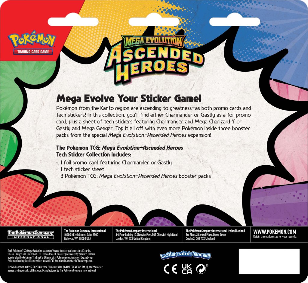 POKÉMON TCG: Mega Evolution 2.5 Ascended Heroes - Tech Sticker Blister