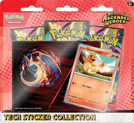 POKÉMON TCG: Mega Evolution 2.5 Ascended Heroes - Tech Sticker Blister Sealed Case (12x)