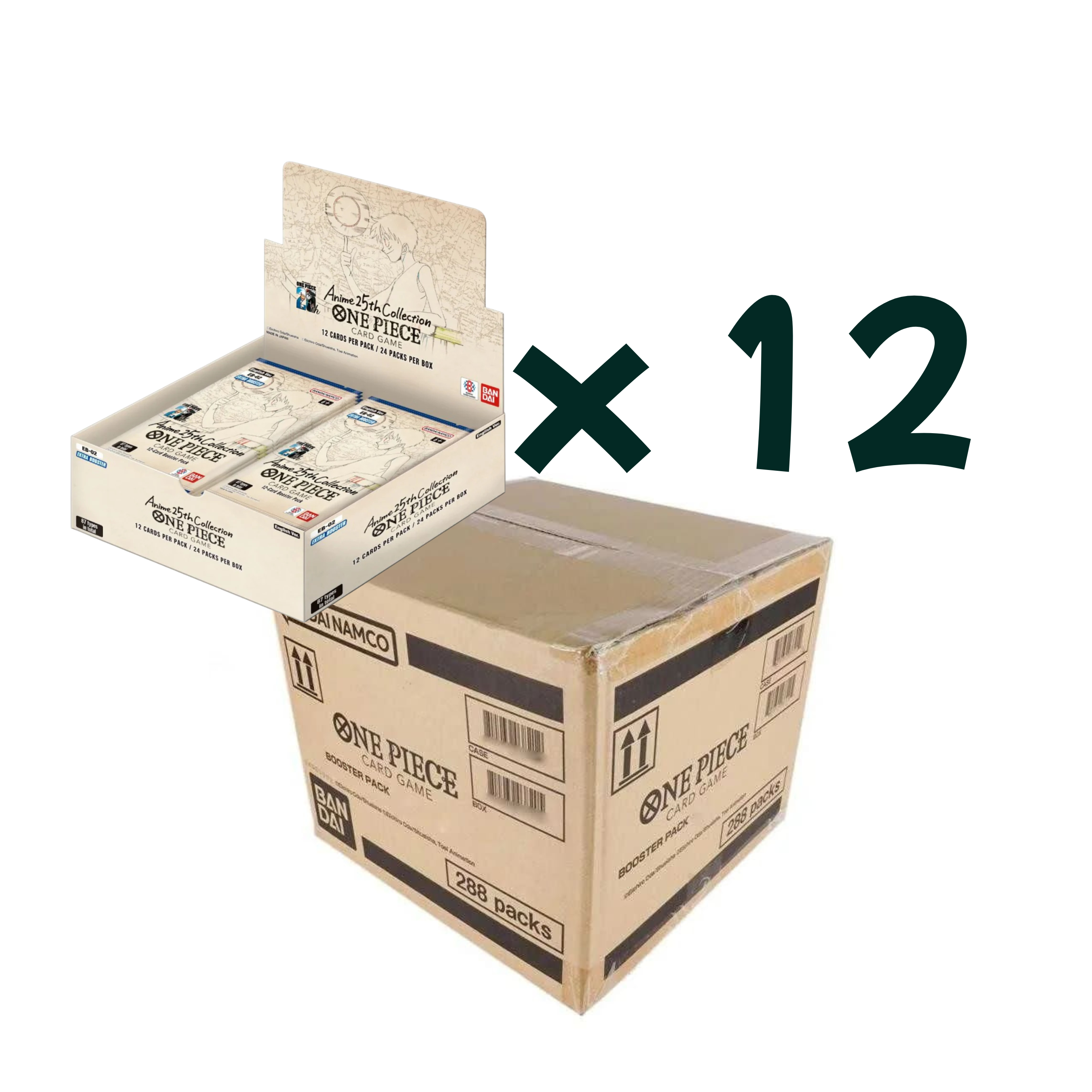 ONE PIECE TCG: Anime 25th Collection - Extra Booster Box Case [EB