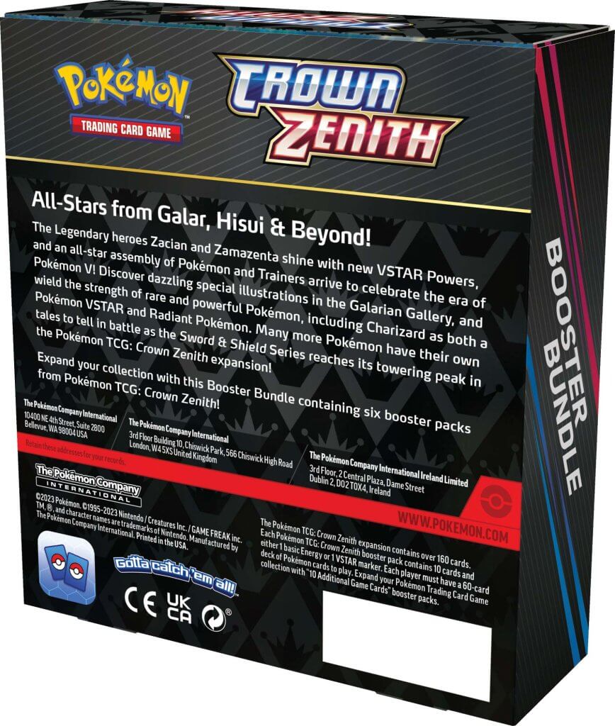 POKÉMON TCG: Sword & Shield 12.5 Crown Zenith - Booster Bundle Sealed Case