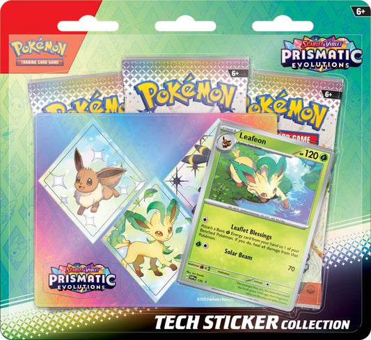 POKÉMON TCG: Scarlet & Violet 8.5 Prismatic Evolutions - Tech Sticker Blisters