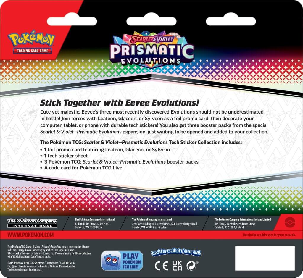 POKÉMON TCG: Scarlet & Violet 8.5 Prismatic Evolutions - 2 Pack Blister