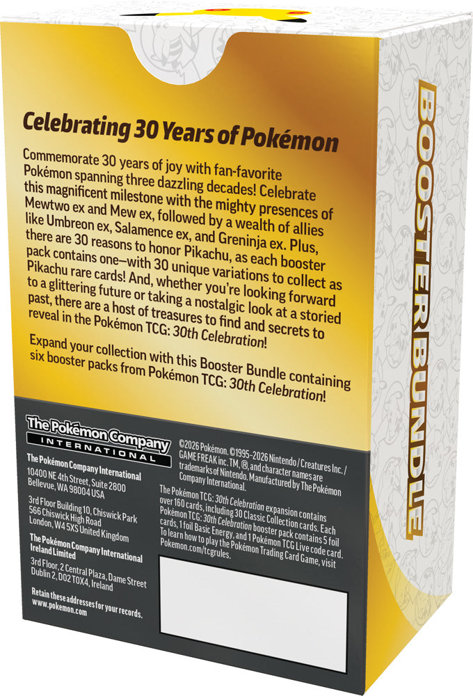 POKÉMON TCG: 30th Celebration - Booster Bundle