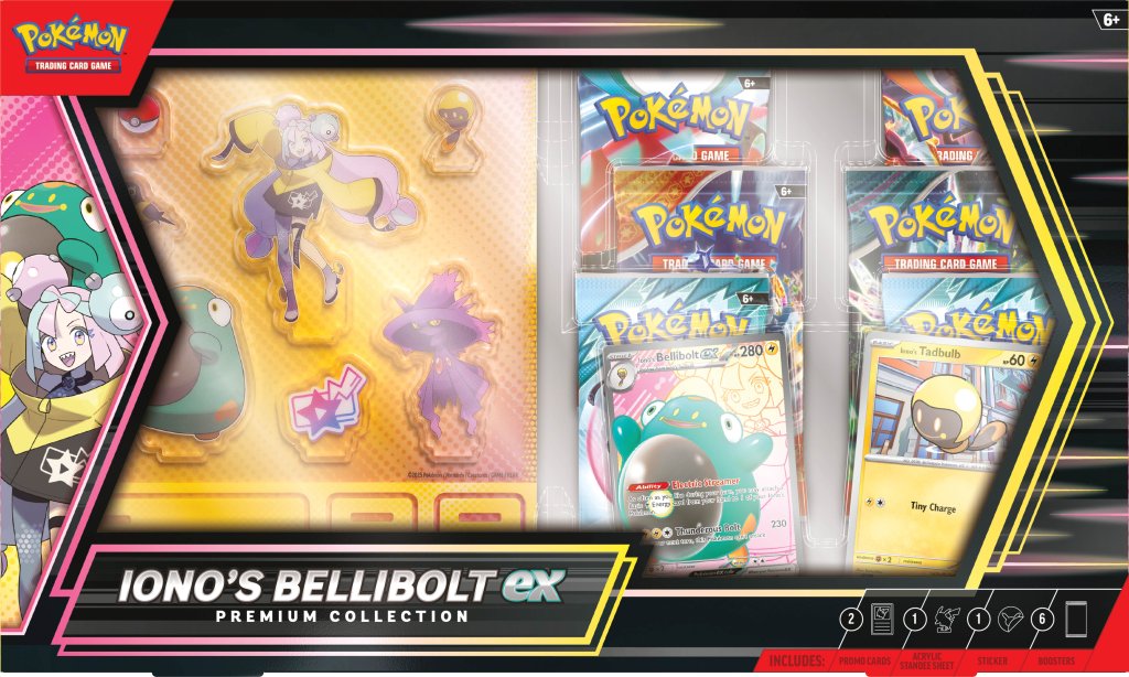POKÉMON TCG: Cynthia's Garchomp & Iono's Bellibolt ex Premium Collection BUNDLE