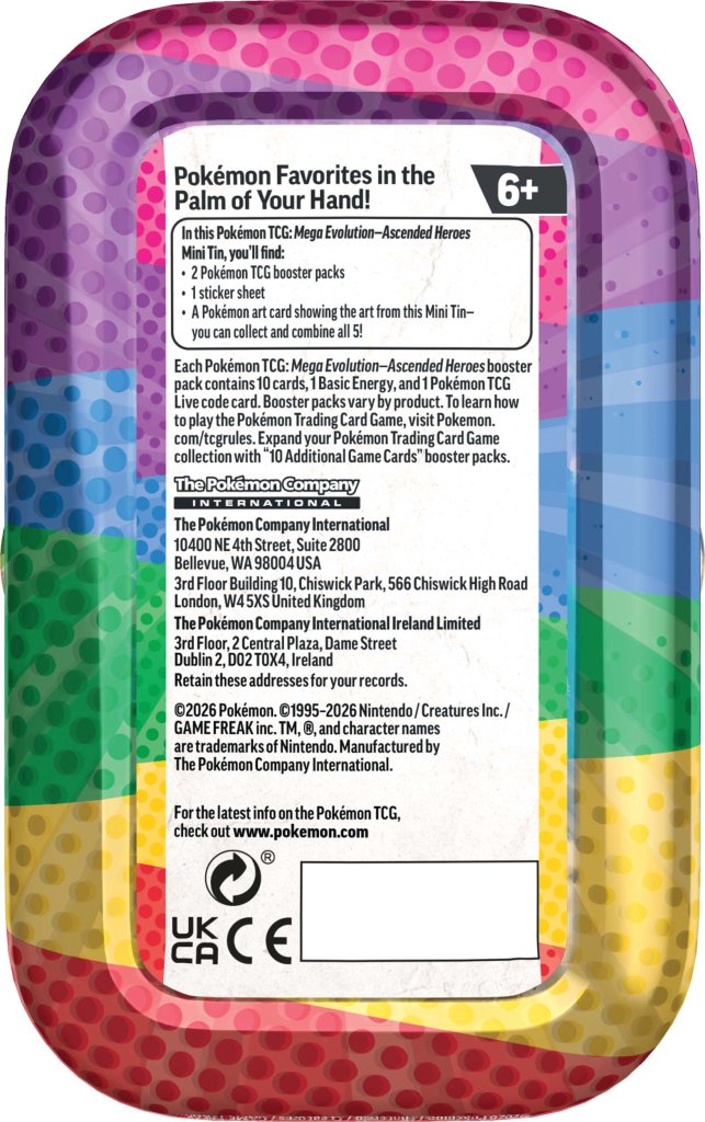 POKÉMON TCG: Mega Evolution 2.5 Ascended Heroes - Mini Tins