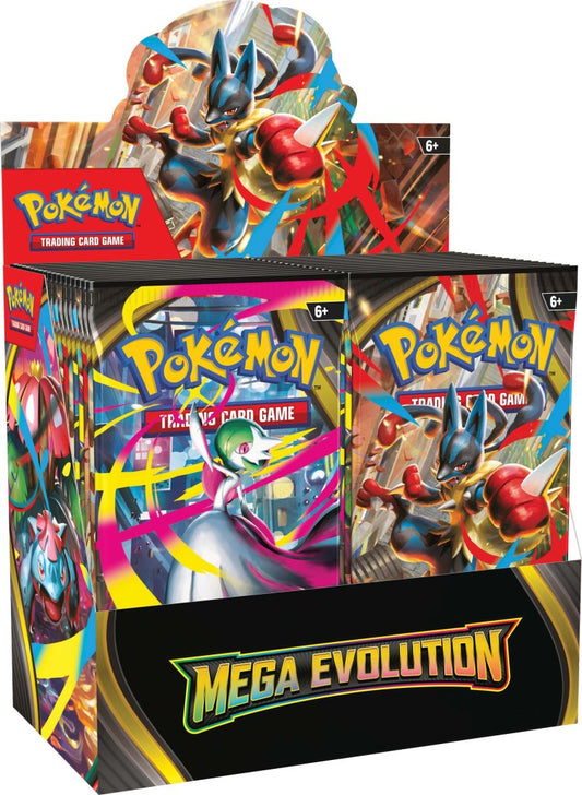 POKÉMON TCG: Mega Evolution 1 - Enhanced Booster Box Case (with topper)