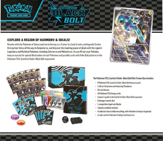 POKÉMON TCG: Scarlet & Violet 10.5 Black Bolt - Elite Trainer Box