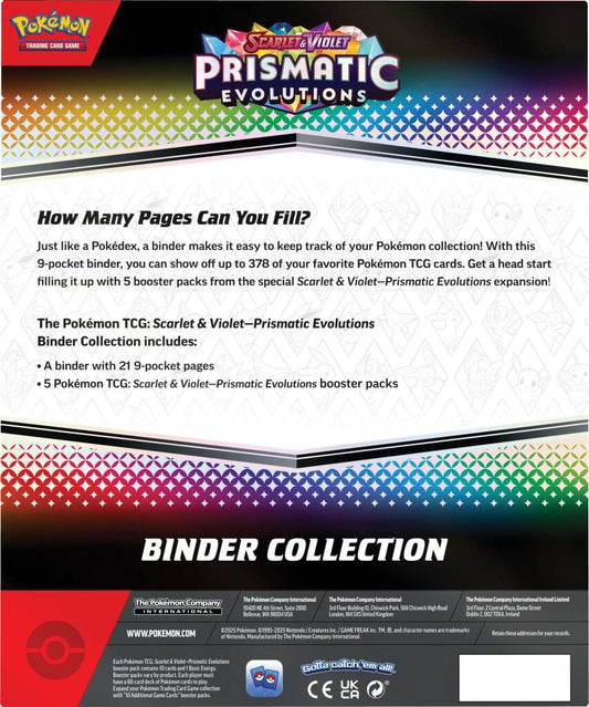 POKÉMON TCG: Scarlet & Violet 8.5 Prismatic Evolutions - Binder Collection