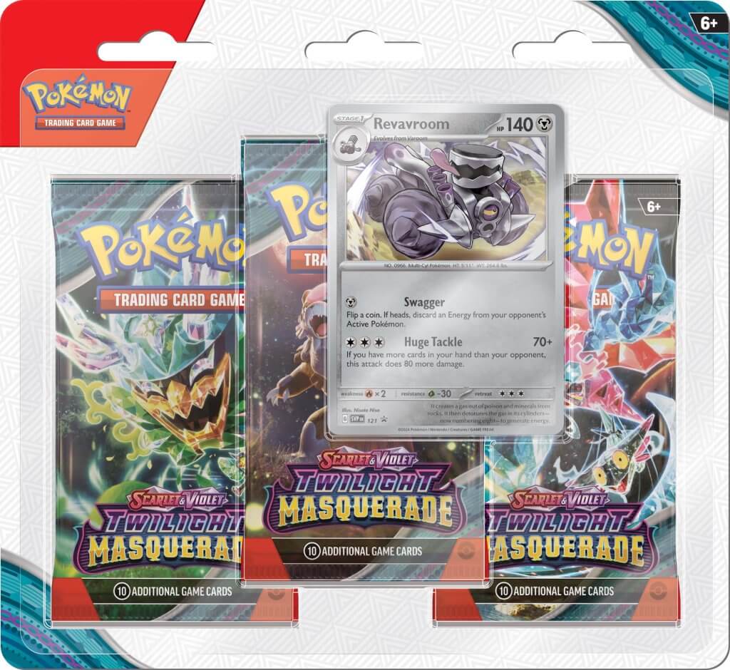 POKÉMON TCG: Scarlet & Violet 6 Twilight Masquerade - 3 Pack Blister