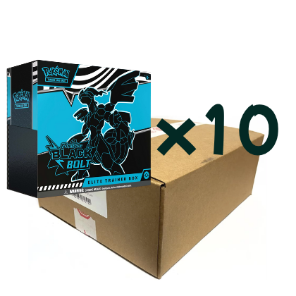 POKÉMON TCG: Scarlet & Violet 10.5 Black Bolt - Elite Trainer Box (Sealed Case)