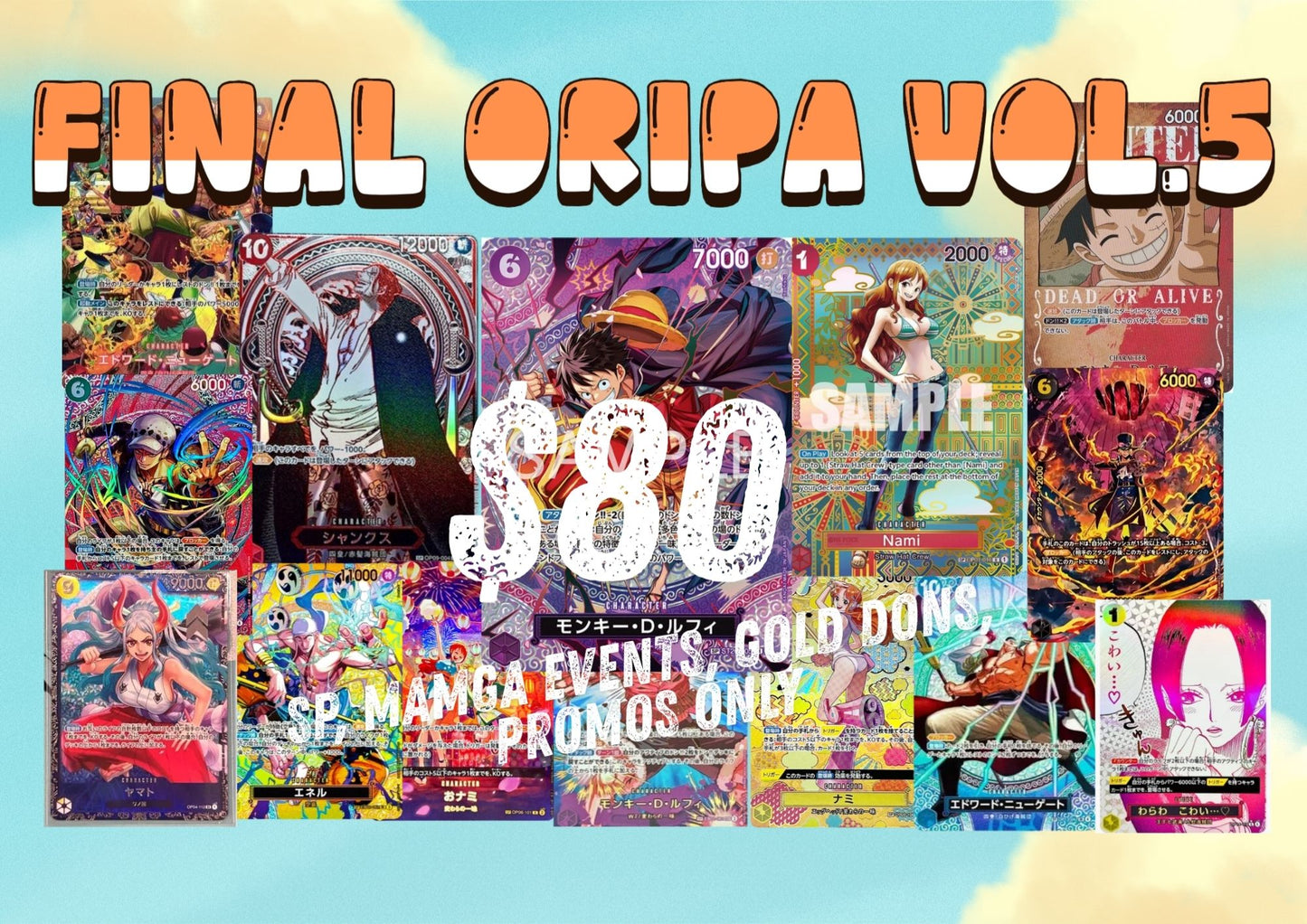 ONE PIECE TCG: Oripa!! Vol.5 - Mystery Box (SP, Manga, Gold Dons!, Events ONLY)