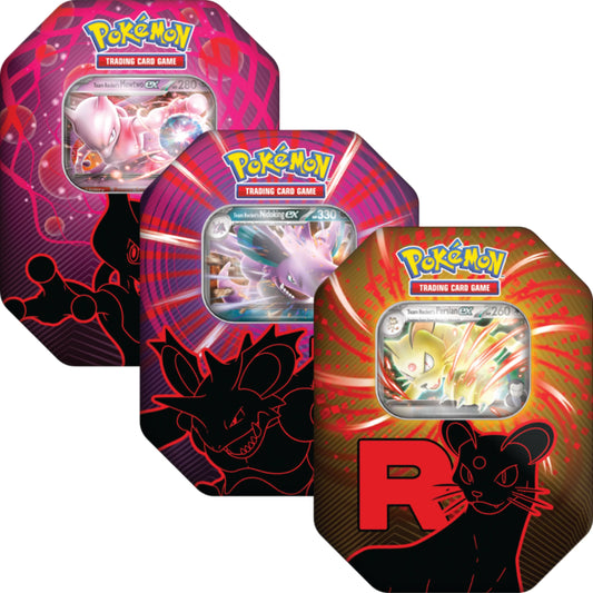 POKÉMON TCG: Scarlet & Violet - Team Rocket Tins (4 packs)