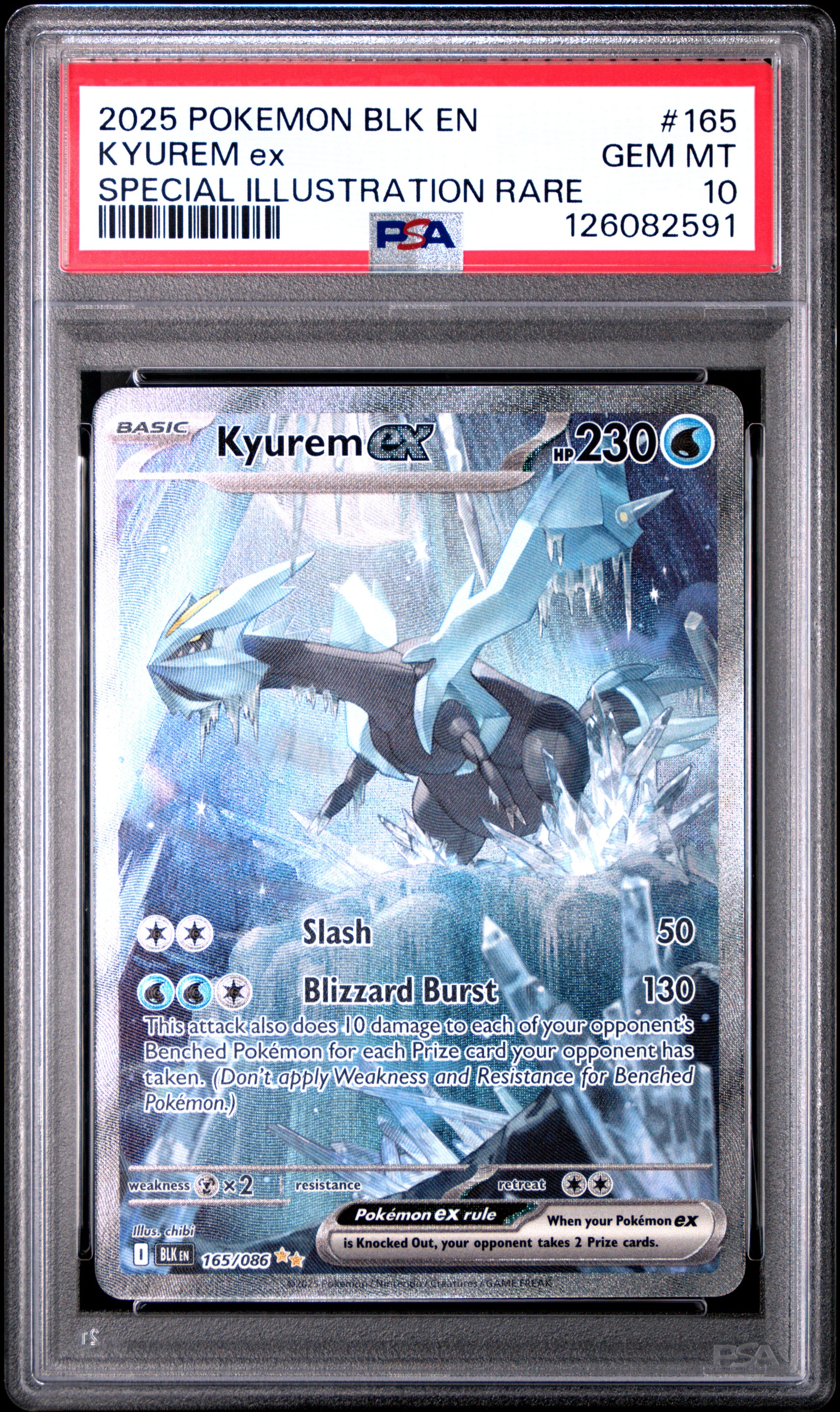Kyurem EX 165/086 Special Illustration Rare Blk Black Bolt POKEMON