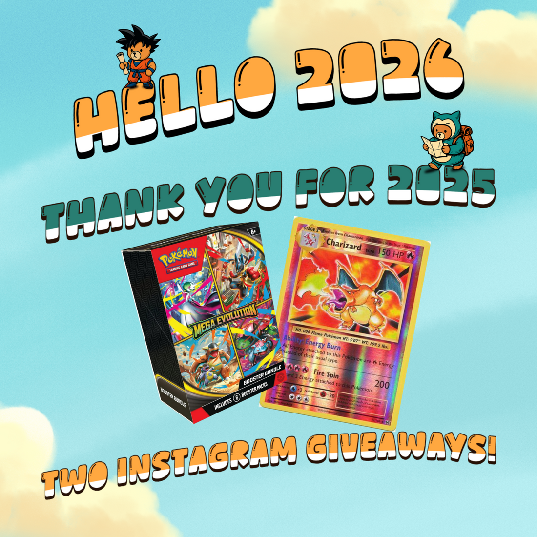 GIVEAWAYS #5: From the TWC team, thank you for 2025 & hello to 2026! 🥂