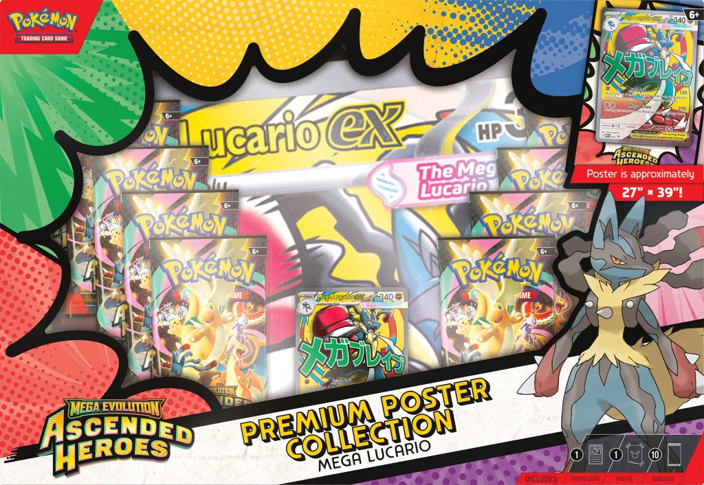 [PRE-ORDER] POKÉMON TCG: Mega Evolution 2.5 Ascended Heroes - Premium Poster Collection [assorted]