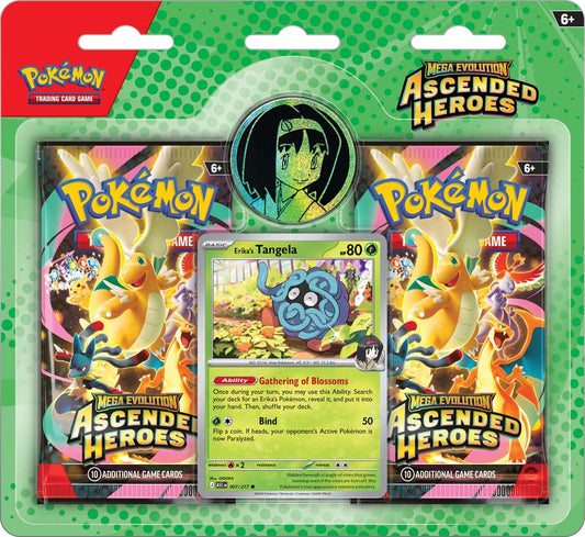 POKÉMON TCG: Mega Evolution 2.5 Ascended Heroes - 2 Pack Blister (Erika/Larry)