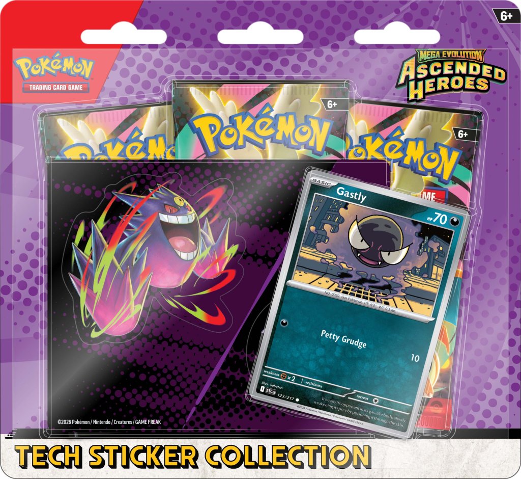 POKÉMON TCG: Mega Evolution 2.5 Ascended Heroes - Tech Sticker Blister ...