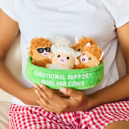 [PRE-ORDER] RELATABLE: Emotional Support Highland Cow Plush