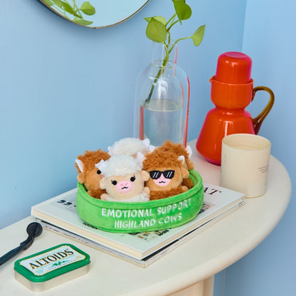 [PRE-ORDER] RELATABLE: Emotional Support Highland Cow Plush