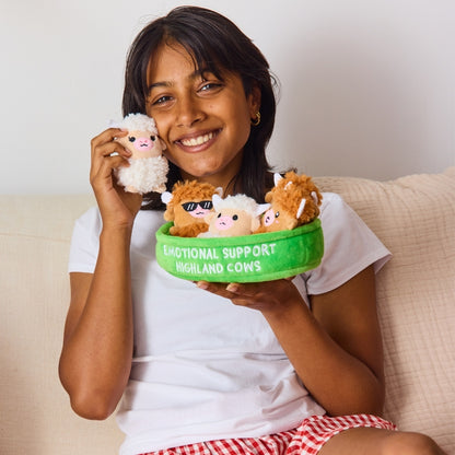 [PRE-ORDER] RELATABLE: Emotional Support Highland Cow Plush