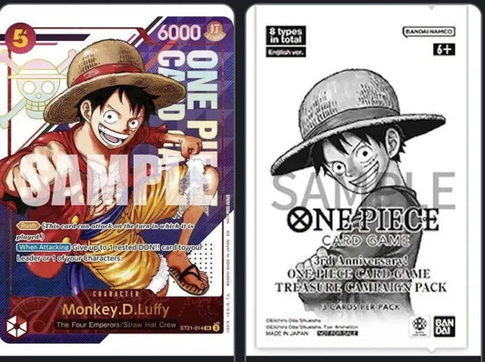 ONE PIECE TCG: 3rd Anniversary - Treasure Campaign Pack [OP-13]