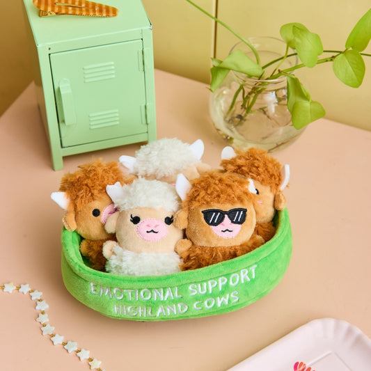 [PRE-ORDER] RELATABLE: Emotional Support Highland Cow Plush