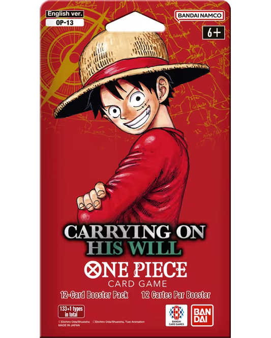 ONE PIECE TCG: Carrying on His Will - Blister Pack [OP-13]