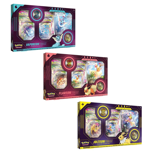 POKÉMON TCG: Sword & Shield Eeveelution Vmax Premium Collection - 3 Box Bundle