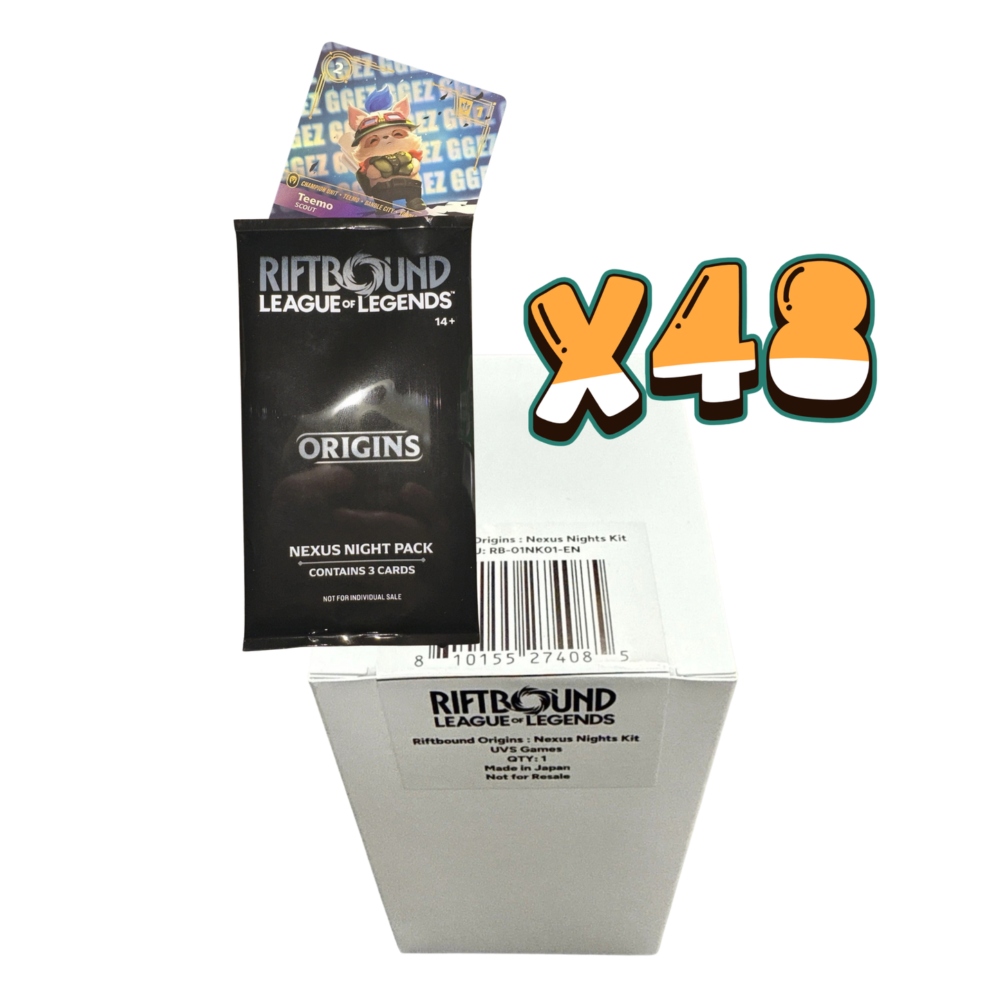 RIFTBOUND League of Legends TCG: Set One Origins – Nexus Night Promo Sealed Case