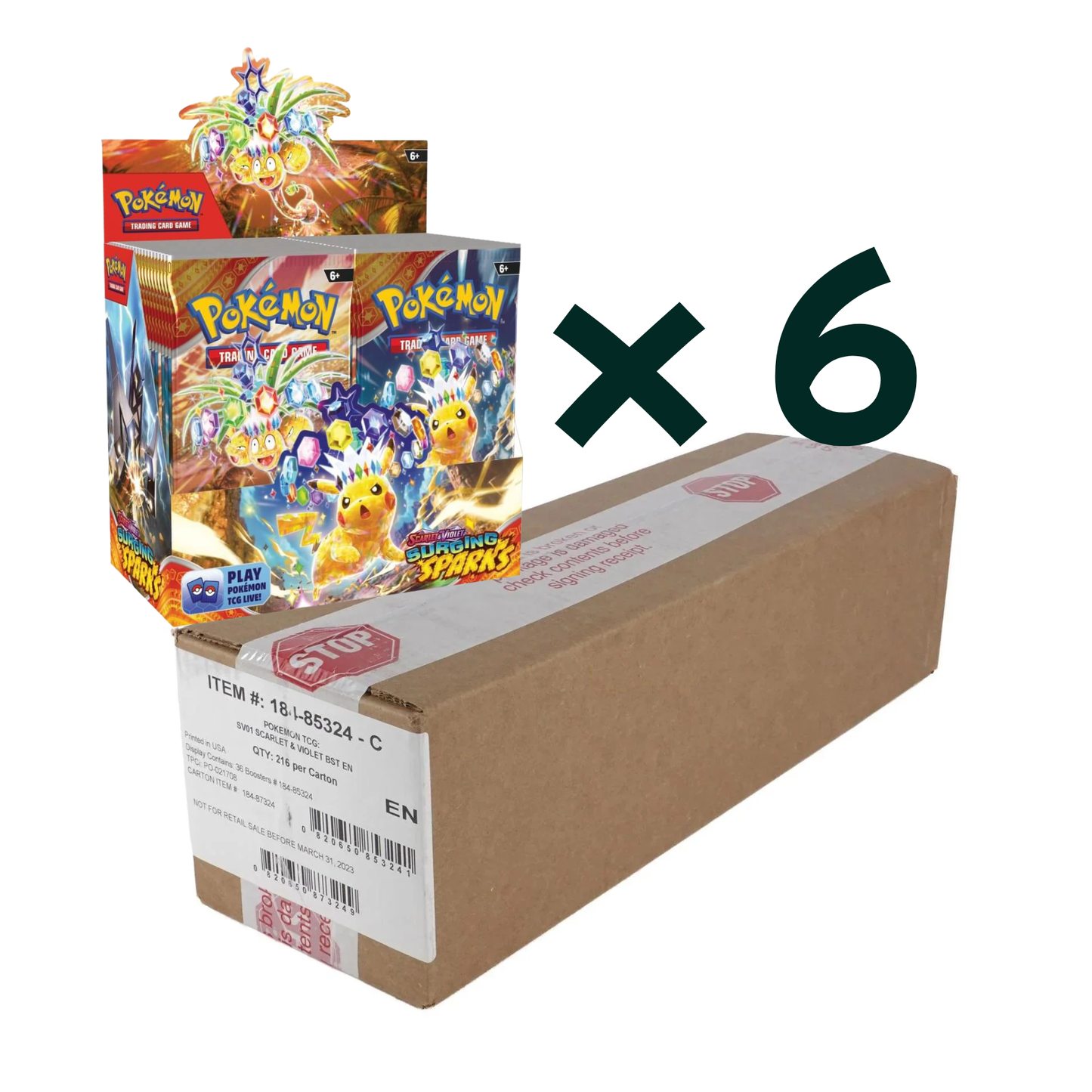 POKÉMON TCG: Scarlet & Violet 8 Surging Sparks - Booster Box Case