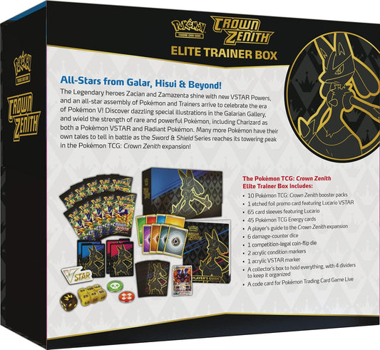 POKÉMON TCG: Sword & Shield 12.5 Crown Zenith - Elite Trainer Box