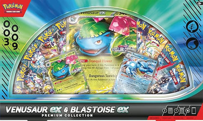 POKÉMON TCG: Venusaur EX and Blastoise EX Premium Collection Box