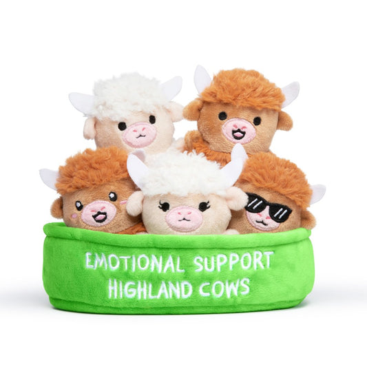 [PRE-ORDER] RELATABLE: Emotional Support Highland Cow Plush