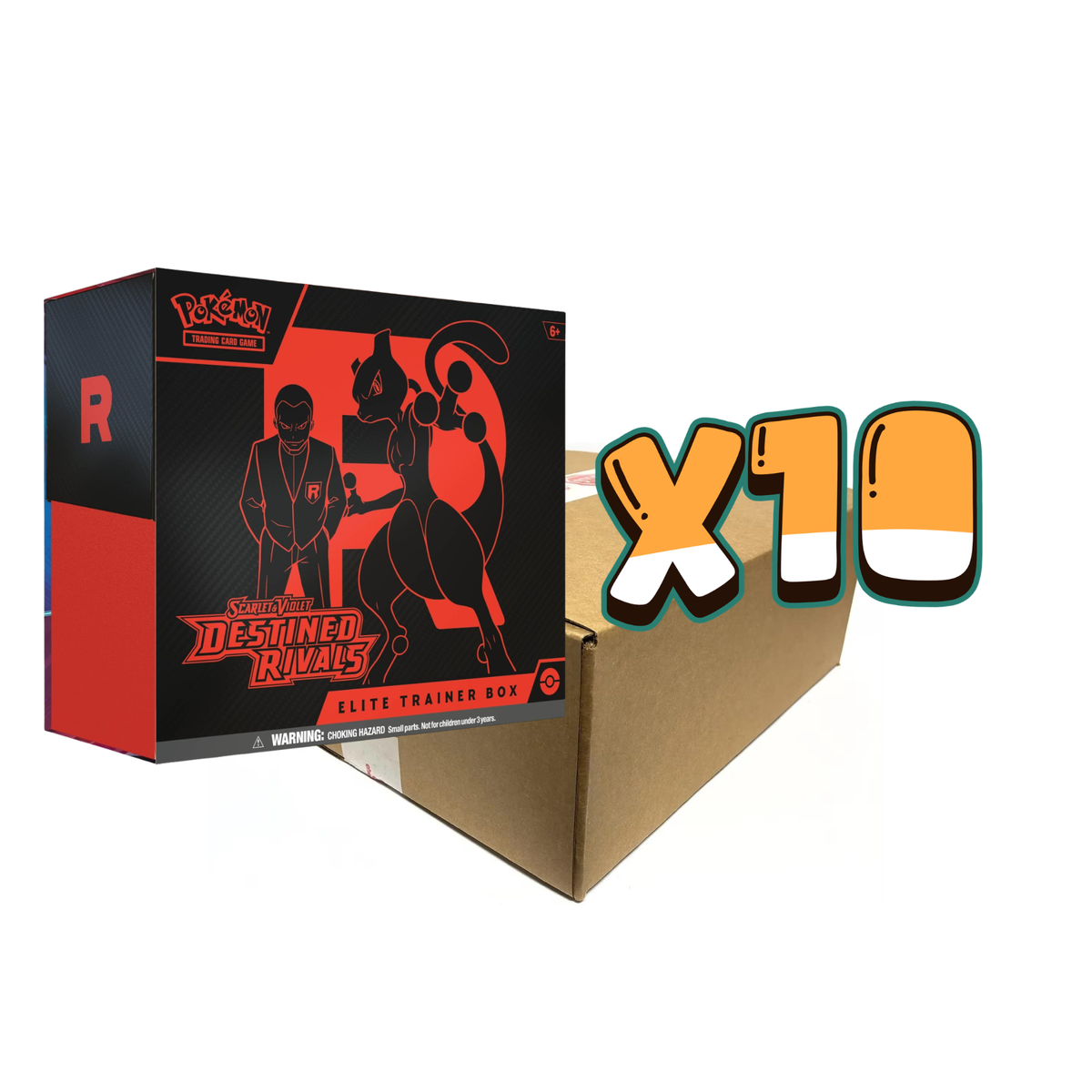 POKÉMON TCG: Scarlet & Violet 10 Destined Rivals - Elite Trainer Box Sealed Case