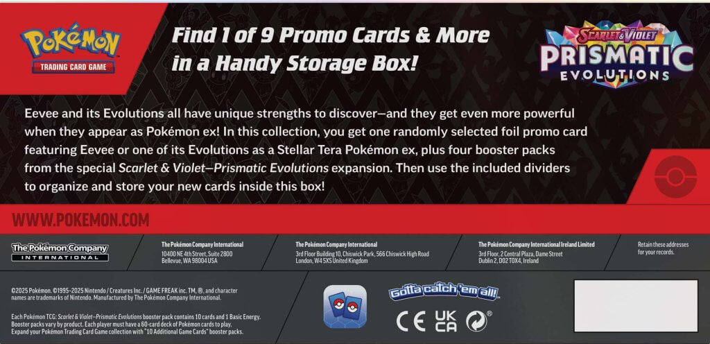 POKÉMON TCG: Scarlet & Violet 8.5 Prismatic Evolutions - Surprise Box