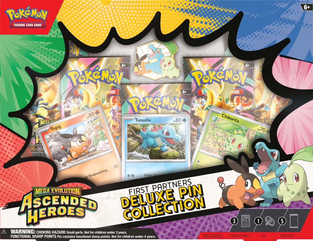[PRE-ORDER] POKÉMON TCG: Mega Evolution 2.5 Ascended Heroes - First Partners Deluxe Pin Collection