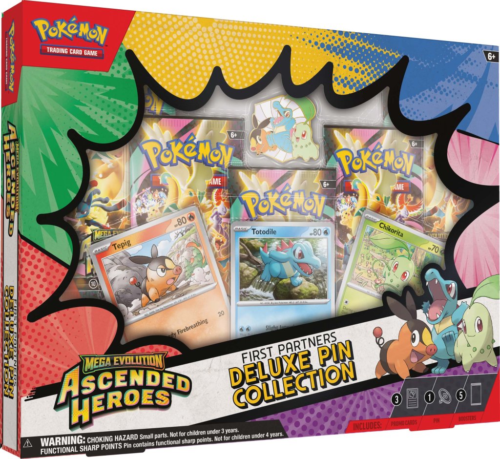[PRE-ORDER] POKÉMON TCG: Mega Evolution 2.5 Ascended Heroes - First Partners Deluxe Pin Collection