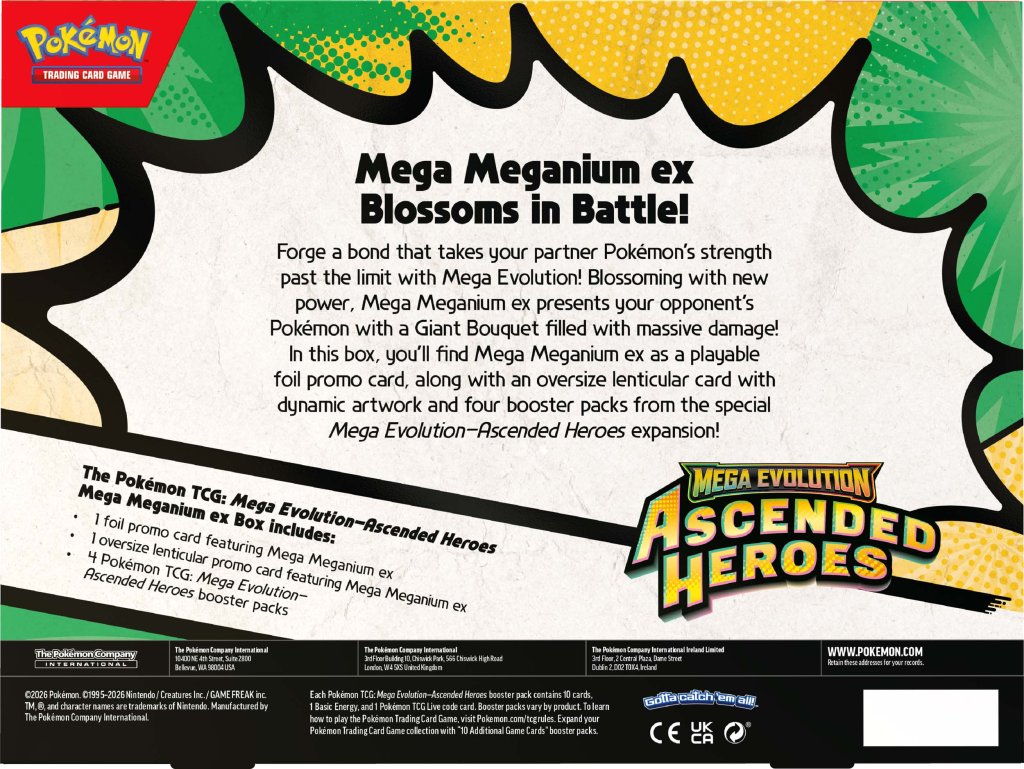 [PRE-ORDER] POKÉMON TCG: Mega Evolution 2.5 Ascended Heroes - Mega EX Collection Box Sealed Case