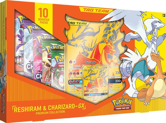 POKÉMON TCG: Charizard & Reshiram GX Premium Collection Box