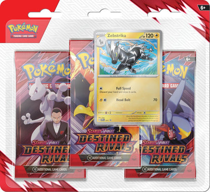 POKÉMON TCG: Scarlet & Violet 10 Destined Rivals - 3 Pack Blisters