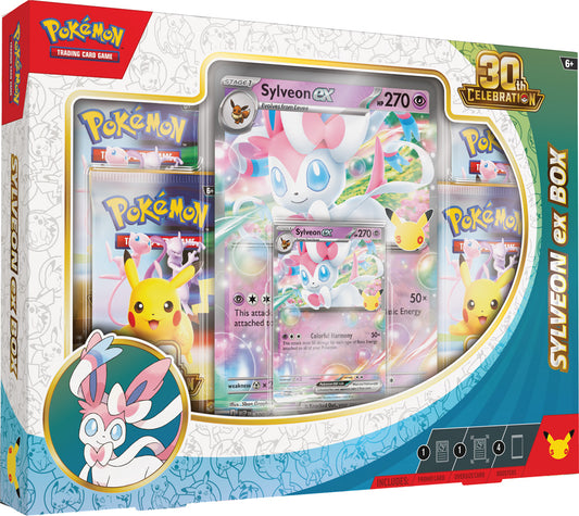 [PRE-ORDER] POKÉMON TCG: 30th Celebration Sylveon ex Box / Greninja ex Box Sealed Case