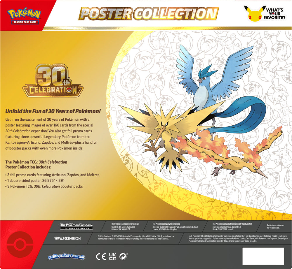 POKÉMON TCG: 30th Celebration - Poster Collection
