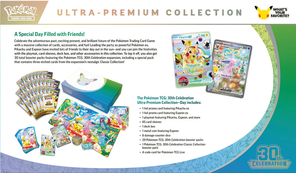 [PRE-ORDER] Pokémon TCG: 30th Celebration Ultra-Premium Collection Day / Night [assorted]