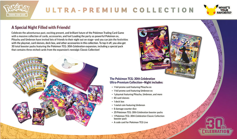 [PRE-ORDER] Pokémon TCG: 30th Celebration Ultra-Premium Collection Day / Night [assorted]