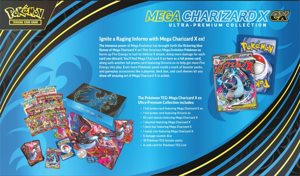 [PRE-ORDER] POKÉMON TCG: Mega Charizard X ex - Ultra Premium Collection