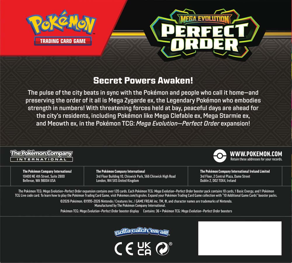 [PRE-ORDER] POKÉMON TCG: Mega Evolution 3 Perfect Order - Booster Box