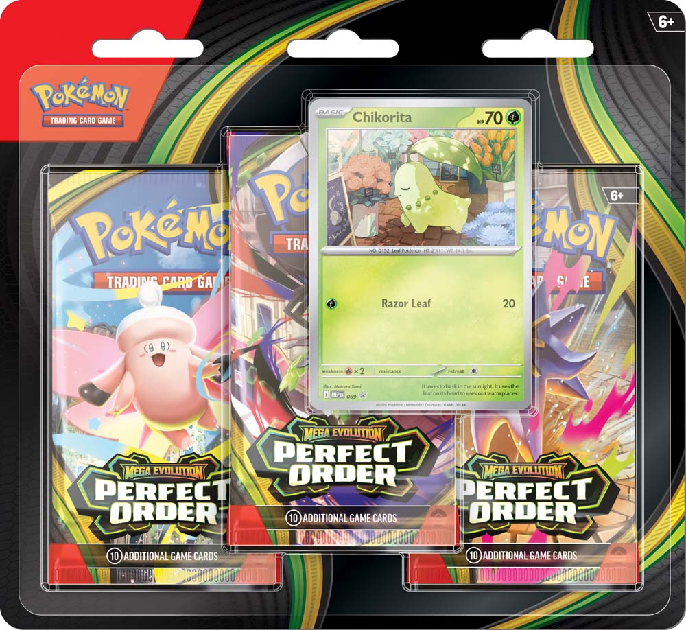 POKÉMON TCG: Mega Evolution 3 Perfect Order - 3 Pack Blister