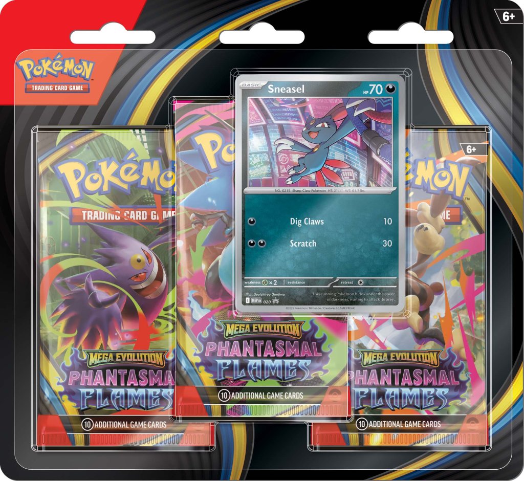 [PRE-ORDER] POKÉMON TCG: Mega Evolution 2 Phantasmal Flames - 3-Pack Blisters Case