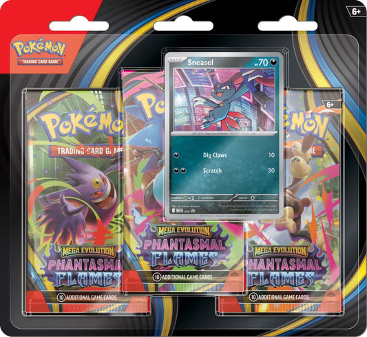 [PRE-ORDER] POKÉMON TCG: Mega Evolution 2 Phantasmal Flames - 3-Pack Blisters Case