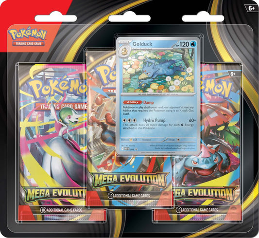 [PRE-ORDER] POKÉMON TCG: Mega Evolution 1 - Three Booster Blister
